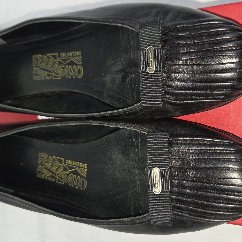 Salvatore Ferragamo Women's Black Loafers 8.5 8 1/2 Size
